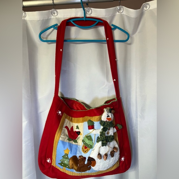 Home Interiors Christmas bag. NWT. 17.5”x13.5”. Cute purse, or gift bag. - Picture 1 of 5